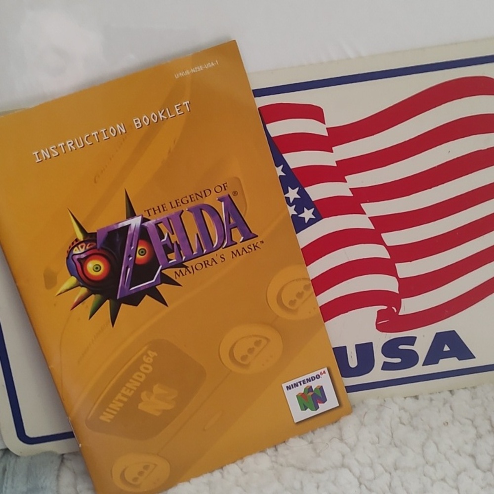 Zelda, Nintendo/The Legend Of Zelda Majora's Mask Instruction Pamplet